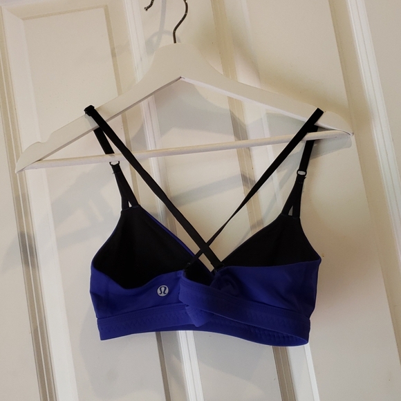 LULULEMON Blue It's Getting Hot in Here Bra sz 6 - Picture 10 of 15